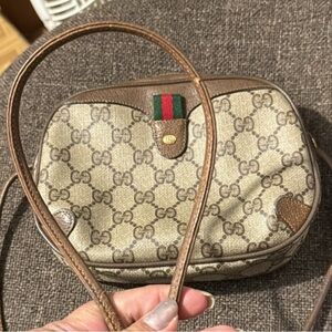 GUCCI Vintage GG Monogram Mini Supreme Crossbody Bag